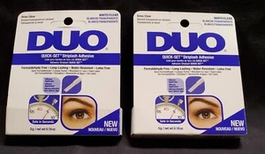 Duo Quick Set Striplash False Eyelash Adhesive - WHITE/CLEAR .18oz (Pack of 2) - Picture 1 of 3