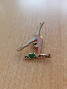 Pin's Pins Pin Emaille 32 Gymnastik BALKEN "ICH LIEBE GYM" - Bild 1 von 1