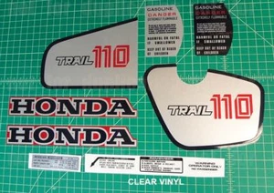 83 1983 CT110 motorcycle 110 trail 9pc  graphics decals stickers autocollants - Bild 1 von 2