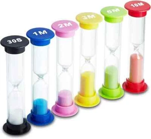 Sanduhr 6 Farben Sanduhr Sandglas Sanduhr Timer 30sec / 1min / 2min - Bild 1 von 3
