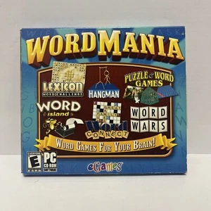 2006 eGames WORD MANIA Word Games For Your Brain PC-CD-ROM Windows 98/ME/2000/XP - Picture 1 of 3