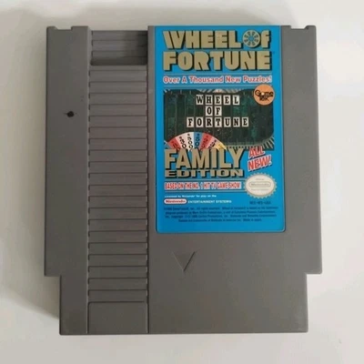 Wheel Of Fortune Family Edition NES Video Game Cartridge Works Vintage Nintendo - Image 1 of 2