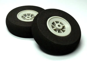 RC Model Airplane 70mm 2.75 in. R/C Hobby Wheels Tires (2pcs) WH794 - Picture 1 of 1