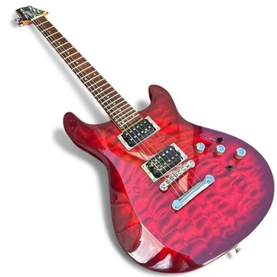 Guitarra Eléctrica Fernandes APG-65S Rojo Acolchado Arce Sistema Sostenedor Japón Foto 1 de 4