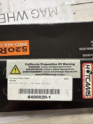 Válvula de escape Hot Cams Performance para Honda Crf150r/rb (2007-2017) Foto 1 de 2