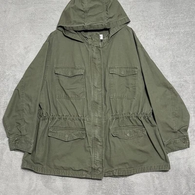 Chaqueta con Capucha Ava Viv 3X Verde Militar Ejército Utilitaria Talla Grande Informal Parka Usada en Excelente Condición Foto 1 de 4