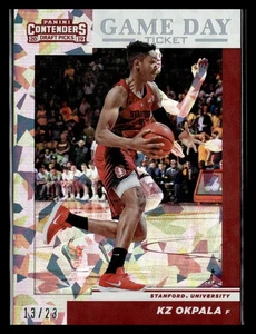 2019 Contenders Draft Game Day Ticket Cracked Ice /23 #22 KZ Okpala Stanford - Picture 1 of 2