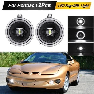 2PCS LED Fog Lights+DRL Lamp Pontiac Firebird Base Formula Trans Am 1998-2002 - Изображение 1 из 4