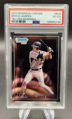 Bowman 2010 cromo #BC8 1st Bowman cromo Bryce Harper 18U EE. UU. PSA 4 POP 1 Foto 1 de 2