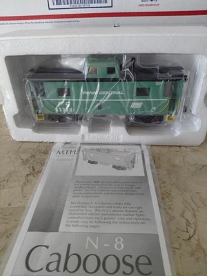 MTH Premier 20-5603E Penn Central Railroad N-8 Caboose O-Gauge Jade Green NIB - Image 1 of 4