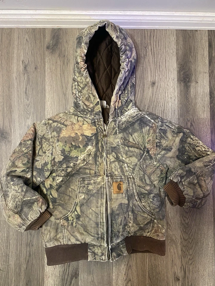 Vintage Y2K Carhartt Kids Real Tree Camo Jacket Winter Coat Size 6T - Image 1 of 4