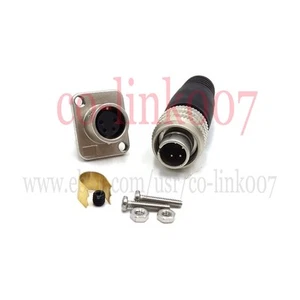 Hirose 4pin Connector MXR-8P-4P(71) MXR-8R-4SA Industrial Bulkhead Plug Socket - Picture 1 of 10