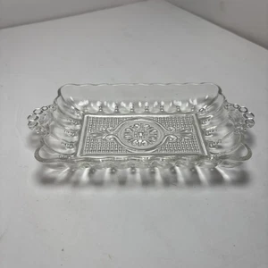 Vintage Anchor Hocking Glas Relish Schale 1956 rechteckig 8" - Bild 1 von 3