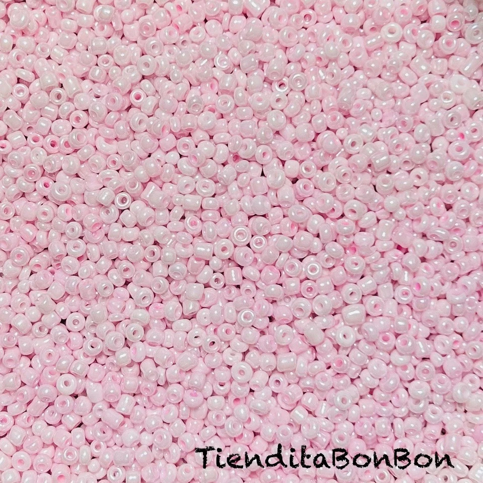 Light Pink Opaque Glass Seed Beads Size 11/0 10 Grams 50 Grams 100 Grams - Image 1 of 1