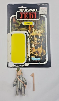 Figura de acción Teebo Star Wars 1983 Kenner El Retorno del Jedi 77 espalda de colección #71310 Foto 1 de 4