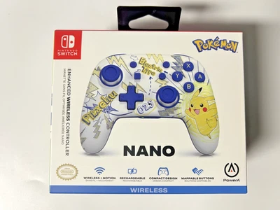 POWER A NANO ENHANCED WIRELESS Switch Controller (POKEMON PIKACHU) Brand New - Image 1 of 4