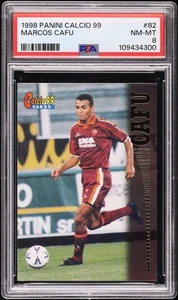 1998 Panini Calcio 99 * MARCOS CAFU * Roma * PSA 8 * POP 1 None Higher - Picture 1 of 2