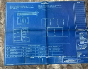 Monarch Machine Trans. Compartment Wiring Diagram. Electrical Parts Blueprint - Picture 1 of 2