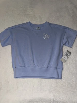 Adidas Purple Short Sleeve Shirt Girls 7/8 NWT (3) - Image 1 of 4