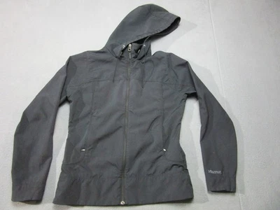 Marmot Jacket Womens Medium Black Softshell Hooded Adventure Outdoor Full Zip - Image 1 of 4