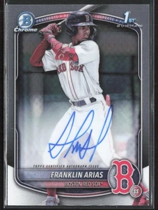 2025 Bowman #CPA-FA Franklin Arias Chrome Prospects Autogramme - Bild 1 von 2