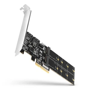 8595247906984 AXAGON PCES-SA4M2 PCIe kontroler 2x port + M. Axagon - Zdjęcie 1 z 8