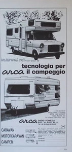 Pubblicità Advertising Werbung Italian 1977 CARAVAN CAMPER ARCA CAMPEGGIO. - Picture 1 of 3