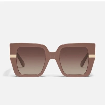 Gafas de sol Quay Notorious 51 mm cuadradas degradadas para mujer (DOE/MARRÓN) NUEVAS CON ETIQUETAS Foto 1 de 3