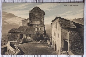 Sion - La Majorie Castle Switzerland Postcard - Picture 1 of 2