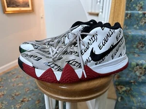 Nike Kyrie 4 BHM Equality US Sz 10.5 AQ9231-900 Black History READ - Picture 1 of 10