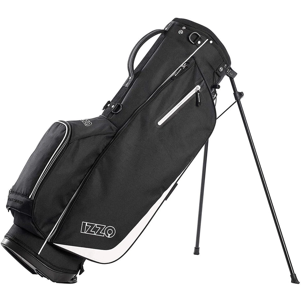 Izzo Golf Ultra Lite Stand Bag - Black (A81100)