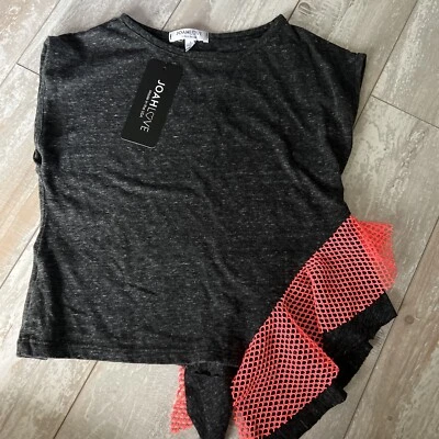 Girls Joah Love Grey/Orange Shirt - NWT SIZE 6 - Image 1 of 3