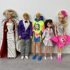 Vintage 80's/90's Lot of Barbie Ken and Skipper Lot of 5 Clothes Shoes Outfits