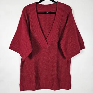 Lucky Brand Wool Rabbit Hair Cashmere Blend V Neck Womens XL Long Sleeve Sweater - Picture 1 of 5