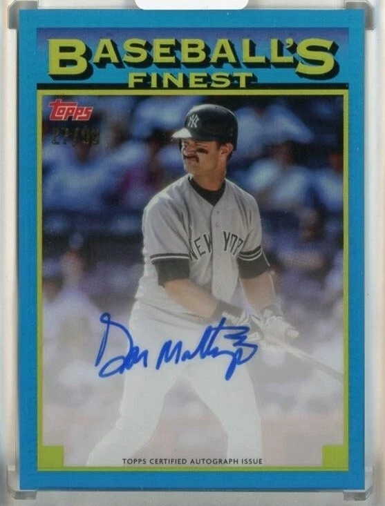 Don Mattingly 2024 Topps Finest  '93 Prototypes Autographs #93ADM 27/99 - Image 1 of 1