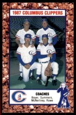 1987 Police Minor League Clete Boyer/Champ Summers Columbus Clippers #25