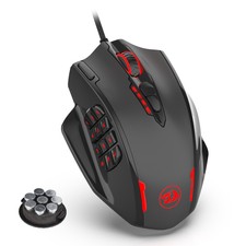 Redragon M908 Wired RGB LED Laser Gaming Mouse 12400DPI 18 Button for PC MMO