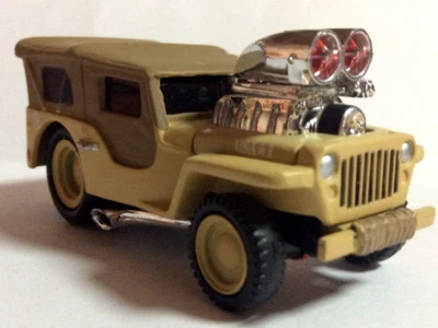 MUSCLE MACHINES  1942 MILITARY JEEP VEHICLE   BLOWER 1/64 SCALE  -  JEEP  - - Image 1 of 4
