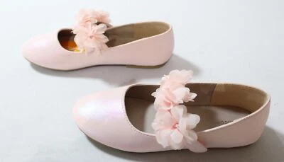 Gymboree Girl's Blushing Blooms Floral ballet Flats JL3 Pink Size US:2 UK:1 - Image 1 of 4