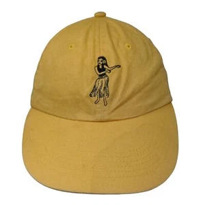 GAP Girl's Slideback Hat Yellow Size M Embroidered Hula Girl Logo Cotton - Picture 1 of 8