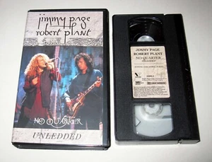 Jimmy Page Robert Plant  No Quarter Unledded VHS 1995 Led Zeppelin Music Concert - Picture 1 of 2