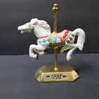 Tobin Fraley Hallmark Porcelain Carousel Horse Brass Pole Figurine Vintage 1993