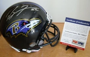 Ray Lewis, Baltimore Ravens Rare Autographed Mini Helmet Certified by PSADNA - Picture 1 of 8