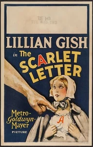 THE SCARLET LETTER [1926] Original Window Card Poster - Lillian Gish ** RARE ** - Bild 1 von 1