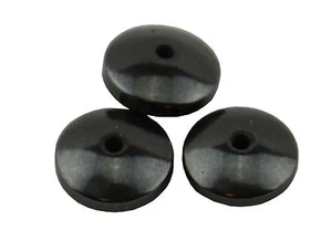 Pack of 40 Hematite 10x4mm Rhondelle Beads (37887-128) - Picture 1 of 1