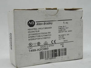 AB Allen Bradley 1489-A2C060 SER. A Leitungsschutzschalter 2 Pole 6A C - NEU - Bild 1 von 10