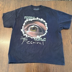 Travis Scott Astrofest Starry Eyed Tee Black Size Extra Large XL - Picture 1 of 4