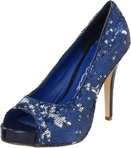 Verano Chic Peep Toe 4" Tacón de Aguja Plataforma Baile de graduación Formal Zapatos de Vestir Talla 6 - Imagen 1 de 12