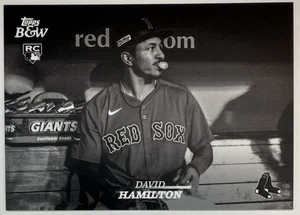 2024 Topps Black & White David Hamilton RC Rookie Boston Red Sox #17 - Bild 1 von 2