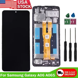 New For Samsung Galaxy A06 SM-A065F SM-A065M/DS LCD Display Touch Screen w/Frame - Picture 1 of 6